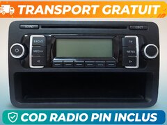 Radio CD MP3 VW RCD 210 Original 1K0035156B Golf 5 6 Passat + Cod PIN Deblo